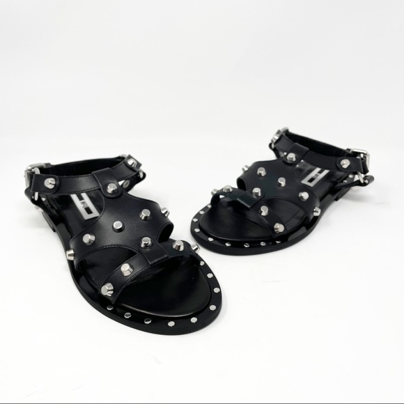 NWT Alexander McQueen McQ Studded Solenie Sandals - Picture 8 of 14